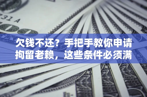 北京欠钱不还?手把手教你申请拘留老赖,这些条件必须满足! 北京欠钱不还?手把手教你申请拘留老赖,这些条件必须满足!